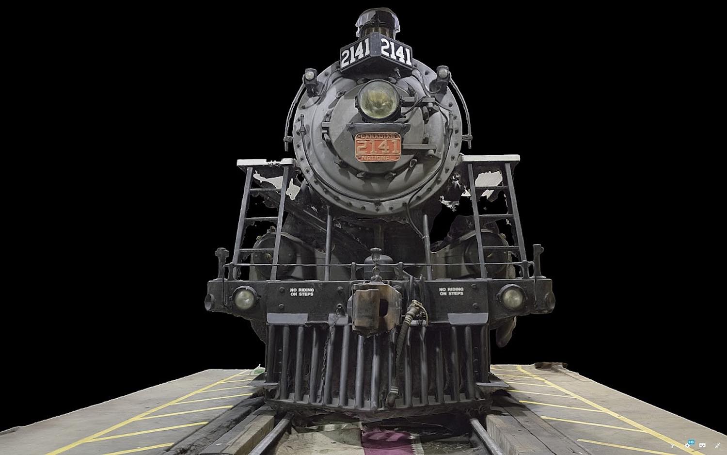 Immagine del modello 3D di una colcomotiva di Arc/k Project