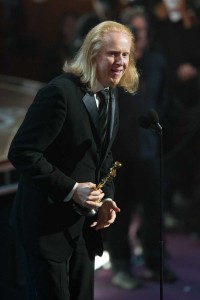 Paul N.J. Ottosson accepts the Oscar for achievement in sound editing for his work on Zero Dark Thirty.
