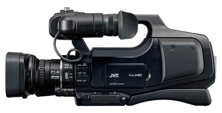 JVC's GY-HM70 ProHD camcorder.