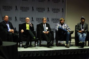 The ICG's panel, “Emerging Technologies and Toolsets: Emerging Cinematographers Talk with Technology Companies” was moderated by Steven Poster.