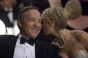 Kevin Spacey and Robin Wright in a scene from Netflix's House of Cards. (Photo by: Melinda Sue Gordon for Netflix). 
