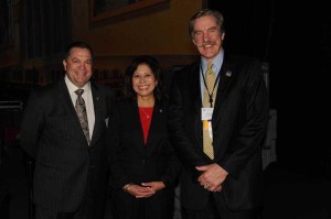 Matthew Loeb with the Honorable Hilda Solis and Nick Wyman, president of Actor's Equity.