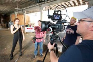 Kevin Otterness chooses Vinten Vision blue 5 for music video shoot.