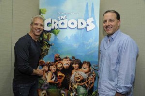 The Croods directors Chris Sanders (left) and Kirk DeMicco.