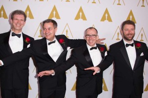 (From left): Jan Sperling, Emmanuel Prévinaire, Etienne Brandt and Tony Postiau.(Photo by: Aaron Poole/©A.M.P.A.S.)