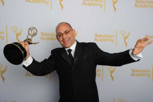 First Emmy win after 20 nomination for Peter Chakos, editor for The Big Bang Theory. (Photo courtesy of Invision/AP).