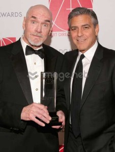 Jim Bissell (left) and George Clooney.