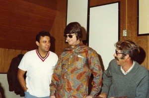 From left: Hal Blaine, Brian Wilson andRay Pohlman.