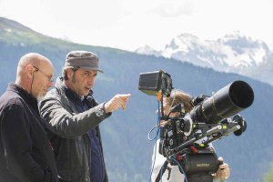 DP Luca Bigazzi and director Paolo Sorrentino on the set of Youth. (Photo by Gianni Fiorito). 