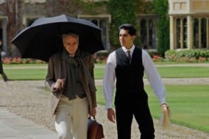 Jeremy Irons and Dev Patel in The Man Who Knew Infinity