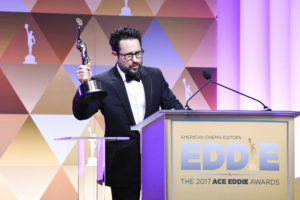 J.J. Abrams receiving the ACE Golden Eddie Filmmaker of the Year