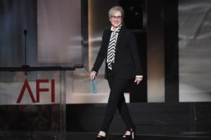 Actor Meryl Streep walks onstage during American Film Institute's 45th Life Achievement Award Gala Tribute to Diane Keaton at Dolby Theatre on June 8, 2017 in Hollywood, California. (Photo by Kevin Winter/Getty Images)