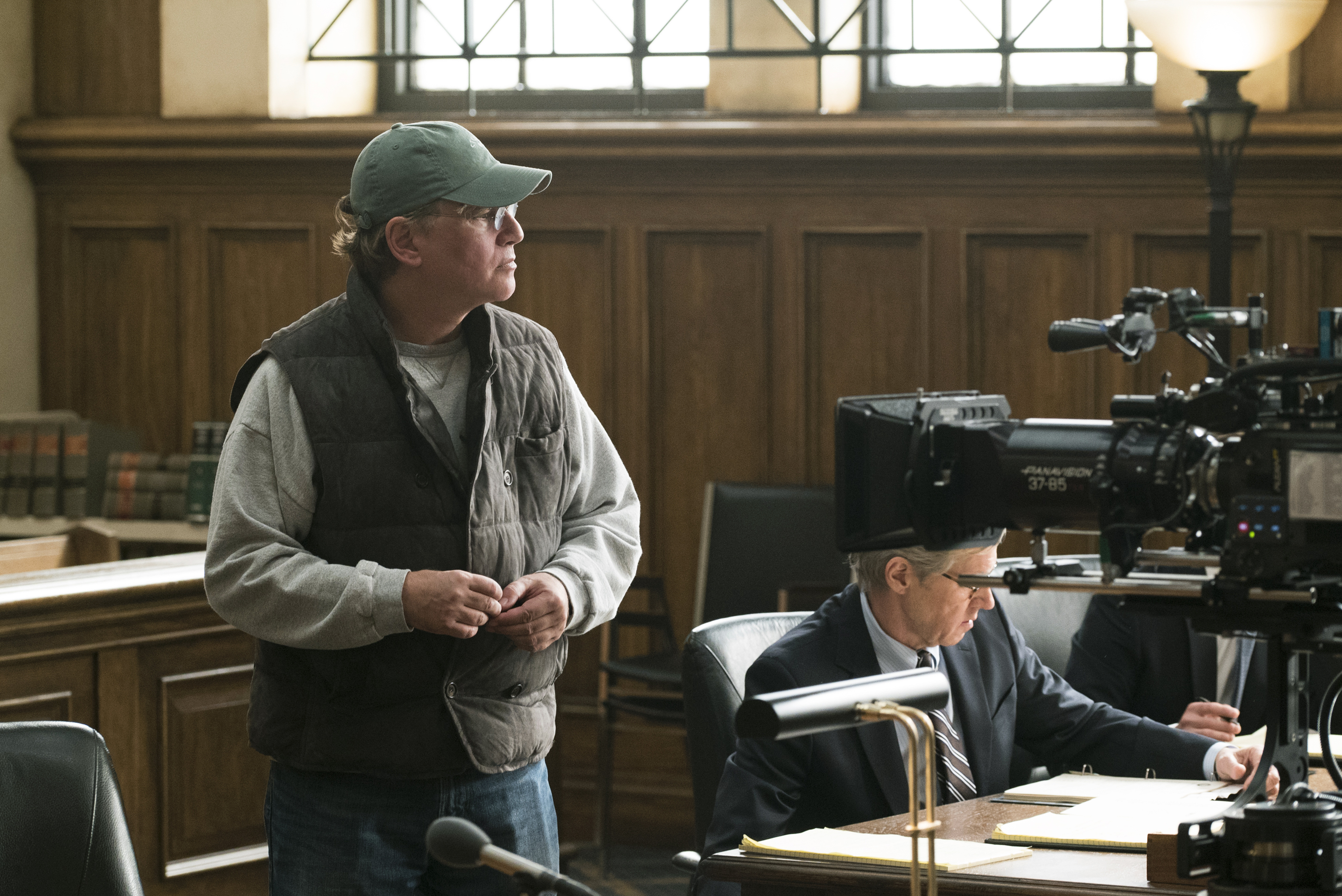 Behind the scenes with Director Aaron Sorkin on the set of MOLLY'S GAME