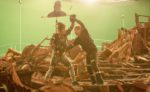 Marvel Studios' AVENGERS: INFINITY WAR L to R: Thanos (Josh Brolin) and Iron Man (Robert Downey Jr.) Photo: Chuck Zlotnick ©Marvel Studios 2018