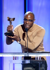 Barry Jenkins accepts Best Director for “If Beale Street Could Talk” onstage during the 2019 Film Independent Spirit Awards (Photo by Tommaso Boddi/Getty Images)