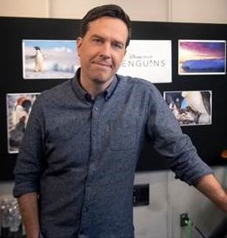 Actor/Comedian Ed Helms narrating Disneynature's theatrical feature Penguins