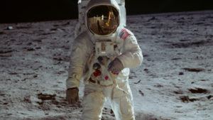 Apollo 11 Astronaut on the Moon, 1969