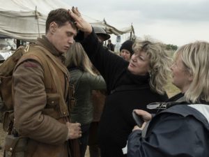 1917's hair and makeup designer Naomi Donne on set in the United Kingdom
