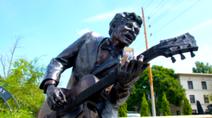 Chuck Berry Statue in St. Louis, Missouri