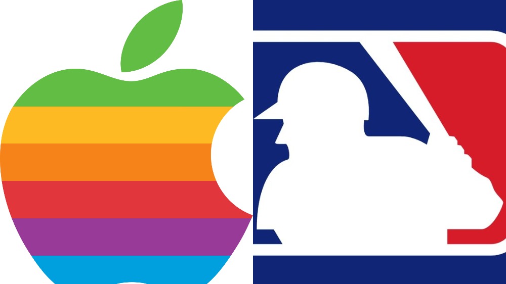 Apple and MLB logos